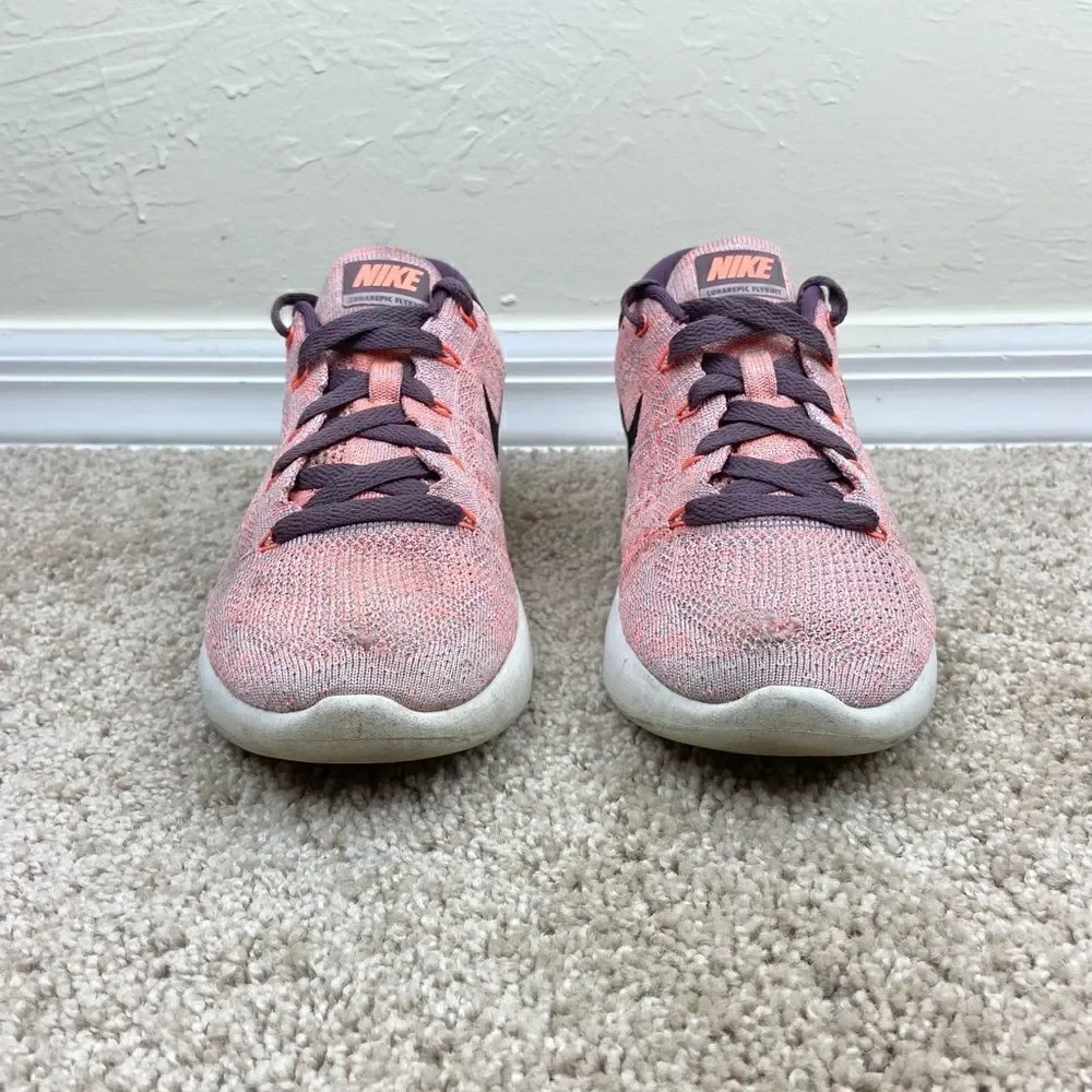 Nike Women’s Lunareptic Flyknit Multi-Color Running Shoes - Plum Fog